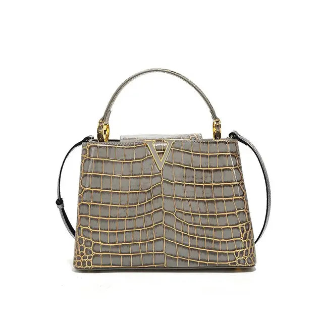 Luxury Designer Brand bolsa feminina 2023 New High-quality сумка Leather Crocodile Print Shoulder Handbags for Women 가방 Hot Sell