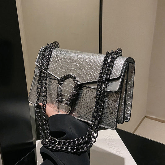 Crocodile patterned Wine God Bag