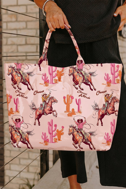 Polka Dot Glossy Tote Bag