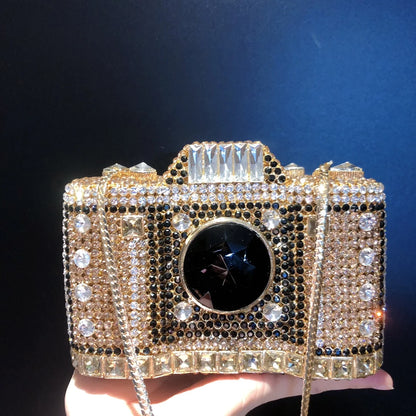 Fashion Woman Luxury Gala Dinner Party Clutches Bags Ladies Camera Evening Purses Wedding Bridal Evening Bags Prom Clutch Purse
