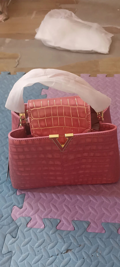 Luxury Designer Brand bolsa feminina 2023 New High-quality сумка Leather Crocodile Print Shoulder Handbags for Women 가방 Hot Sell