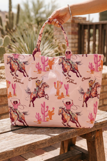 Polka Dot Glossy Tote Bag