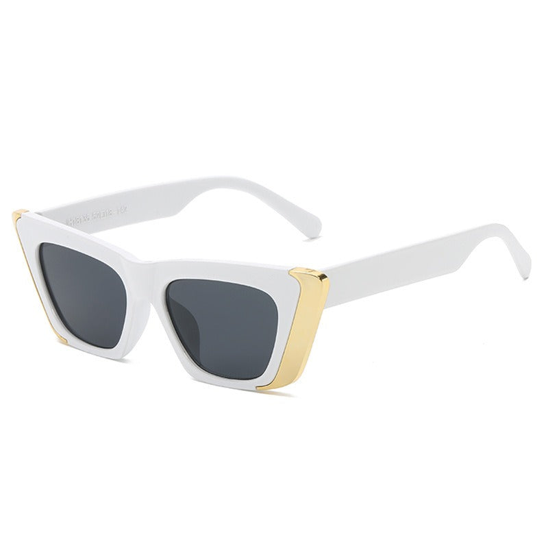 Fashionable Fashion Brand Cat Eye Sunglasses For Women Sunscreen Ins Small Frame UV Resistant Sunglasses For Men In Summer