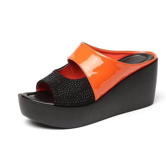 Summer New Sandals Women's Wedge Heels Platform High Heels Korean Version Of The Muffin Sandals Trendy