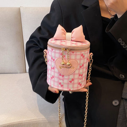 Popular Mini Small Bag Women's Summer New Trendy All-Match Diagonal Bag Ins Love Bag Cylinder Bag