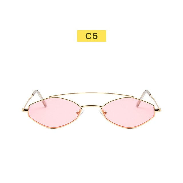 90s Sunglasses Women Retro Oval Sunglasses Lady Brand Designer Vintage Black Sunglasses Girls Eyeglasses UV400 Oculos