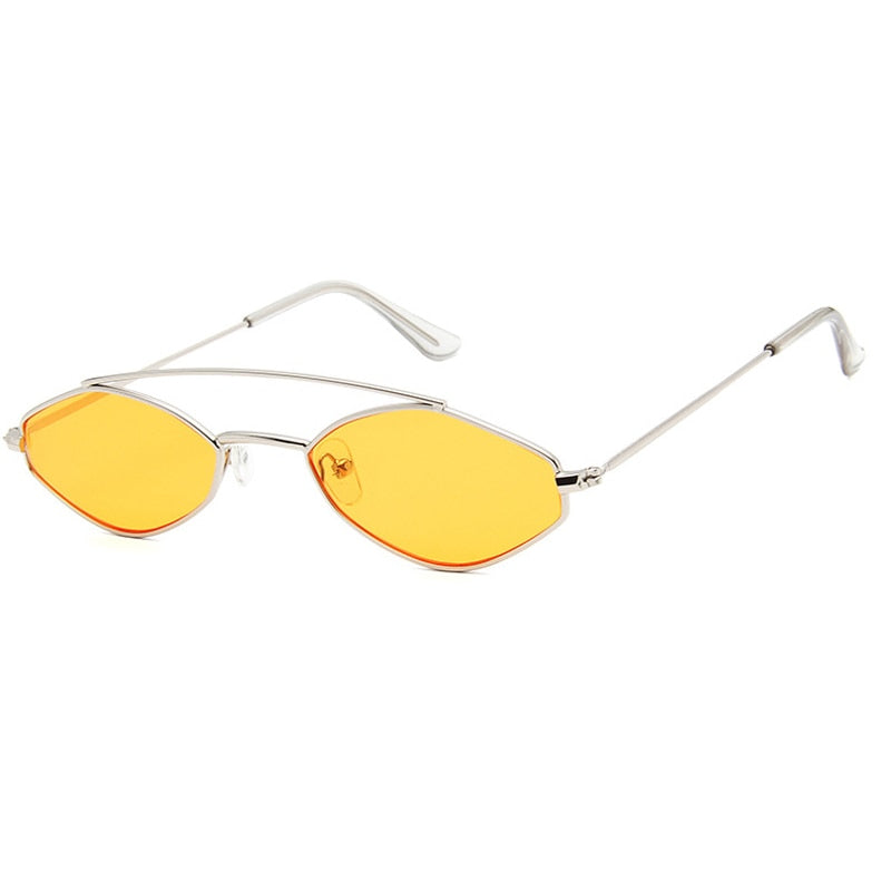 90s Sunglasses Women Retro Oval Sunglasses Lady Brand Designer Vintage Black Sunglasses Girls Eyeglasses UV400 Oculos