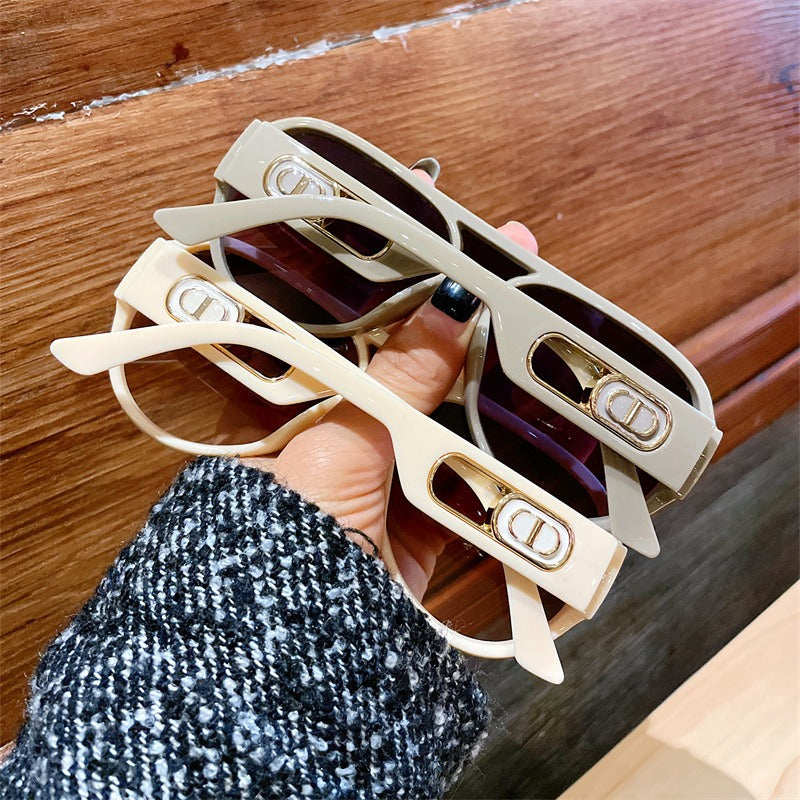 Women's anti-UV aviator toad sunglasses