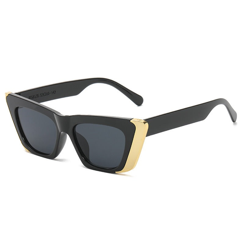 Fashionable Fashion Brand Cat Eye Sunglasses For Women Sunscreen Ins Small Frame UV Resistant Sunglasses For Men In Summer