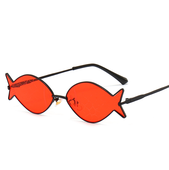 New fish shaped polygonal personality fashion sunglasses selfie shopping street shooting sunglasses