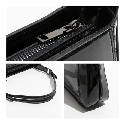 Solid Color Women Underarm Shoulder Bags Soft PU Leather Phone Purse Female Small Tote Handbags Simple Design
