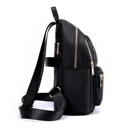 Fashion Diamond Lattice Women Backpack Durable Fabric Nylon Backpack Pretty Style Girls School Backpack Female Travel Backpack