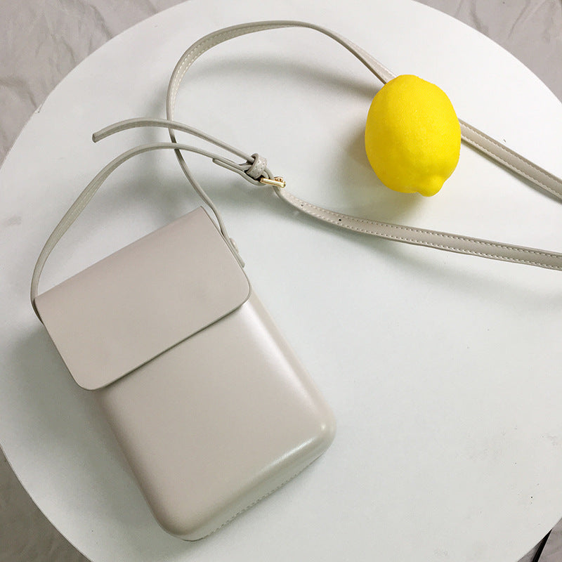 Korea Ins Mobile Phone Bag Female Messenger Small Bag New Trendy Fashion All-Match Vertical Shoulder Bag Small Shoulder Bag