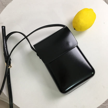 Korea Ins Mobile Phone Bag Female Messenger Small Bag New Trendy Fashion All-Match Vertical Shoulder Bag Small Shoulder Bag