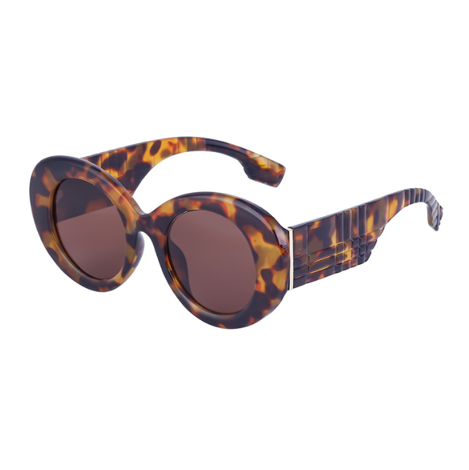 New retro oval frame sunglasses women trend large frame UV protection sunglasses women