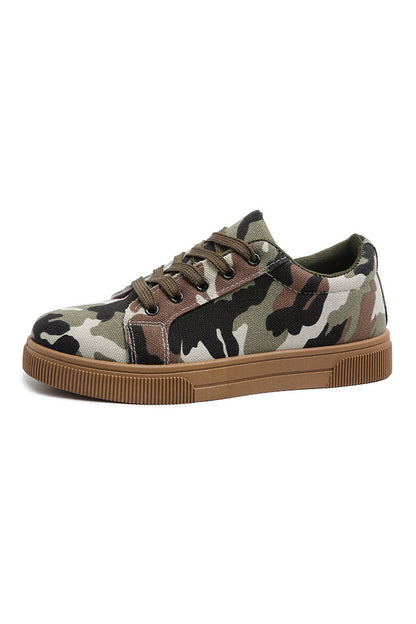 Four Leaf Clover Camouflage Print Shoes