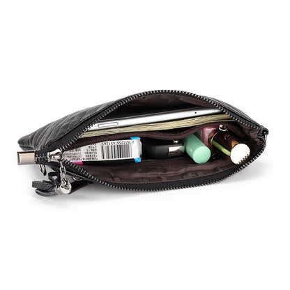New Shoulder Bag Genuine Leather Women's Luxury Handbags Fashion Crossbody Bags Lady Messenger Bag Female Zipper Slim Purse