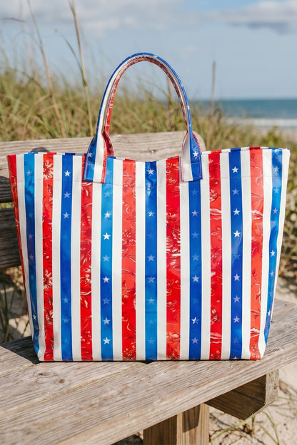 Polka Dot Glossy Tote Bag