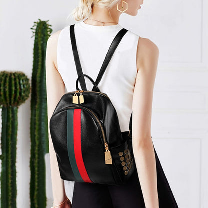 Luxury Designer Women Travel Backpack High Quality Soft PU Leather Shopping Backpack Pretty Style Girls Lovely Daypack Backpack