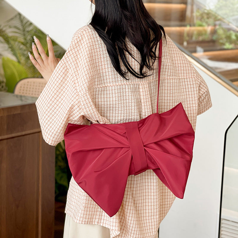Bow Tote Crossbody Bag