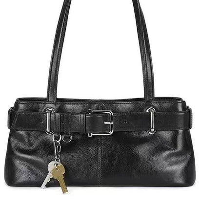 Small niche design bag, internet famous single shoulder handbag, underarm bag, belt buckle, Japanese women's bag