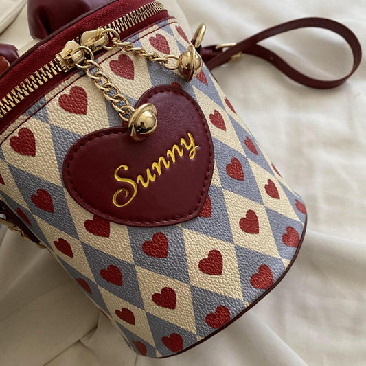 Popular Mini Small Bag Women's Summer New Trendy All-Match Diagonal Bag Ins Love Bag Cylinder Bag