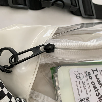 Personality Messenger Bag New Ins Sports And Leisure Super Fire Single Shoulder Bag Waist Bag PVC Transparent Chest Bag