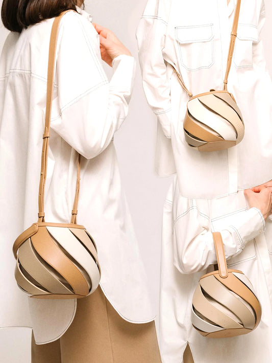 PU Leather Handbag Colorful Stripes Women Fashion Designer Top-handle Purse Cross body Shoulder Bags