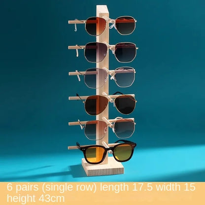 Solid wood glasses display rack jewelry rack sunglasses sunglasses storage rack myopia glasses display rack