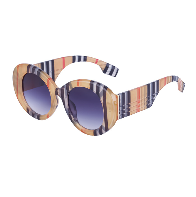 New retro oval frame sunglasses women trend large frame UV protection sunglasses women