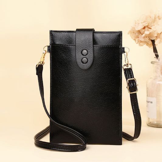Net Red Japanese Literary Retro Shoulder Bag Simple Casual Vertical Mini Bag Korean Version Messenger Mobile Phone Bag