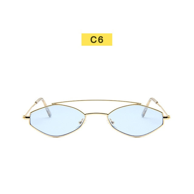 90s Sunglasses Women Retro Oval Sunglasses Lady Brand Designer Vintage Black Sunglasses Girls Eyeglasses UV400 Oculos
