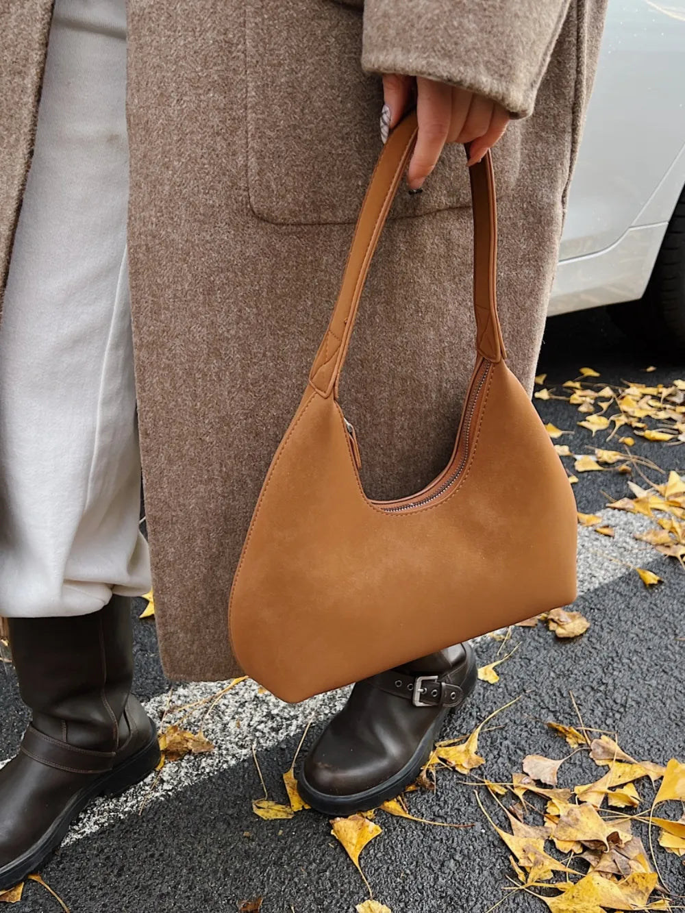 Shoulder Bag with Zip