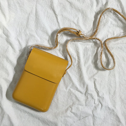 Korea Ins Mobile Phone Bag Female Messenger Small Bag New Trendy Fashion All-Match Vertical Shoulder Bag Small Shoulder Bag