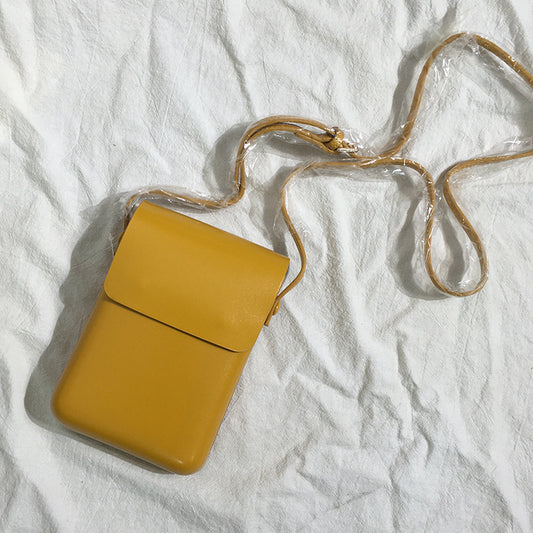 Korea Ins Mobile Phone Bag Female Messenger Small Bag New Trendy Fashion All-Match Vertical Shoulder Bag Small Shoulder Bag