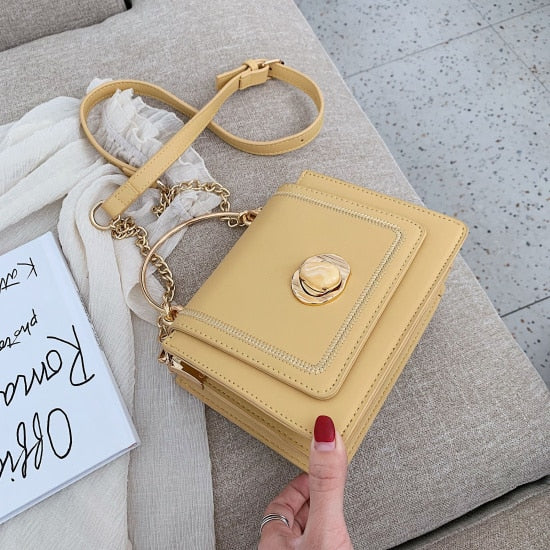 LEFTSIDE Leather Mini Crossbody Bags for Women Summer Shoulder Bag with Short Handle Female Phone Purses and Handbags