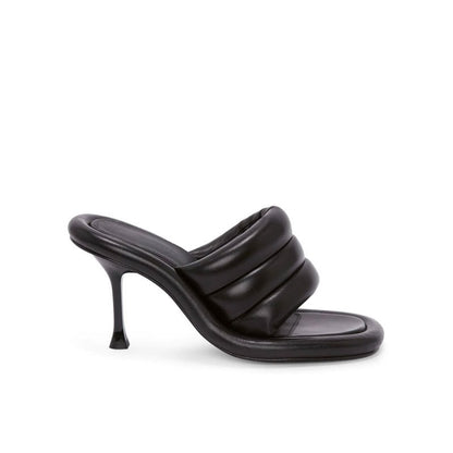 Shallow Mouth Stiletto heels Slippers Women's Genuine leather Slipper Comfortable Vacation Party Dress Wedding Pumps