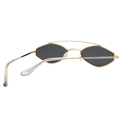 90s Sunglasses Women Retro Oval Sunglasses Lady Brand Designer Vintage Black Sunglasses Girls Eyeglasses UV400 Oculos