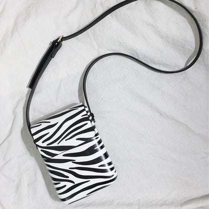 Korea Ins Mobile Phone Bag Female Messenger Small Bag New Trendy Fashion All-Match Vertical Shoulder Bag Small Shoulder Bag