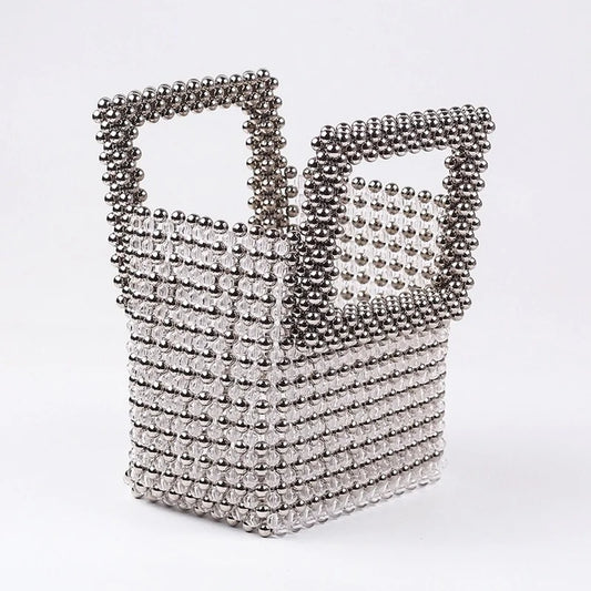 Women Summer Fashion Top-handle Ladies Party Dinner Evening Handmade Exquisite Purses and Handbags