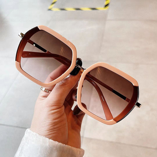 Sunglasses Men's And Women's Korean Version Big Frame Glasses Trendy Street Sunglasses