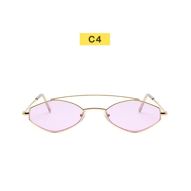 90s Sunglasses Women Retro Oval Sunglasses Lady Brand Designer Vintage Black Sunglasses Girls Eyeglasses UV400 Oculos