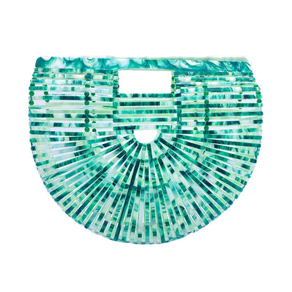 Luxury Designer Handbag Clear Acrylic Bag For Women Green Famous Basket Clutch High Quality Fashion First Class Brand Bags