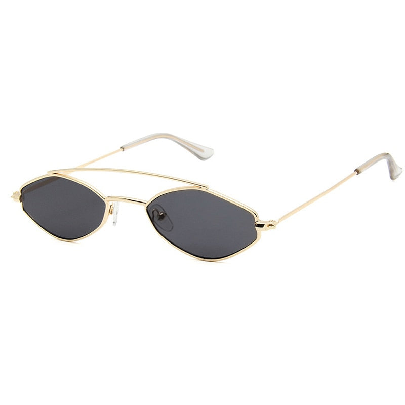 90s Sunglasses Women Retro Oval Sunglasses Lady Brand Designer Vintage Black Sunglasses Girls Eyeglasses UV400 Oculos