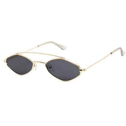 90s Sunglasses Women Retro Oval Sunglasses Lady Brand Designer Vintage Black Sunglasses Girls Eyeglasses UV400 Oculos