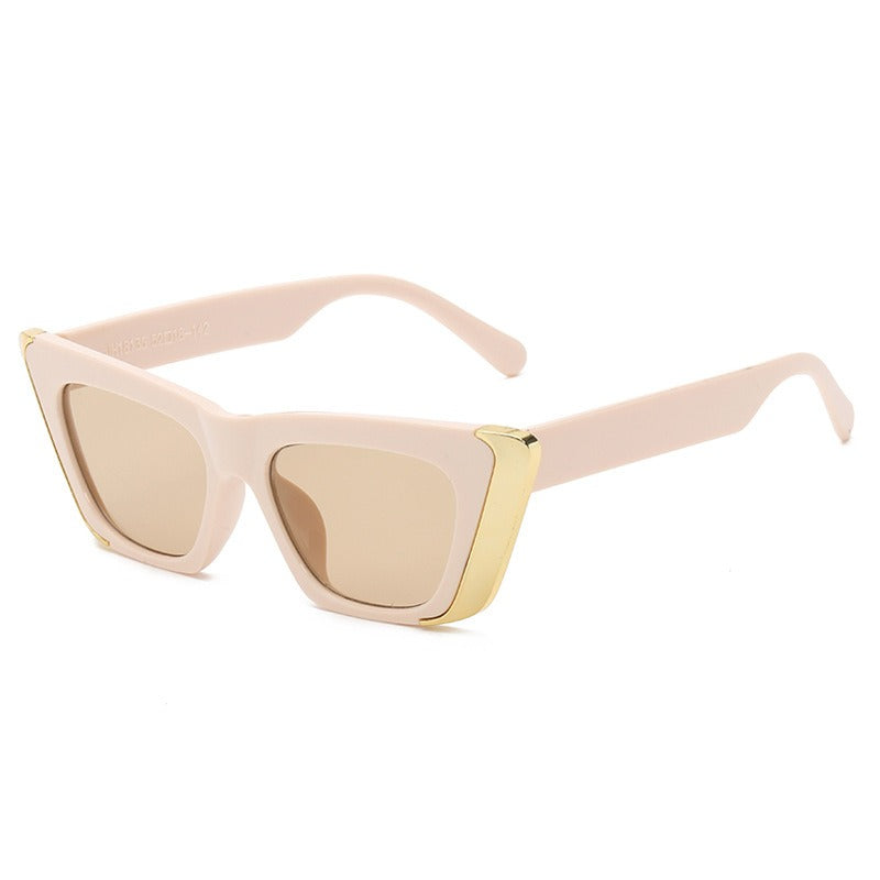 Fashionable Fashion Brand Cat Eye Sunglasses For Women Sunscreen Ins Small Frame UV Resistant Sunglasses For Men In Summer