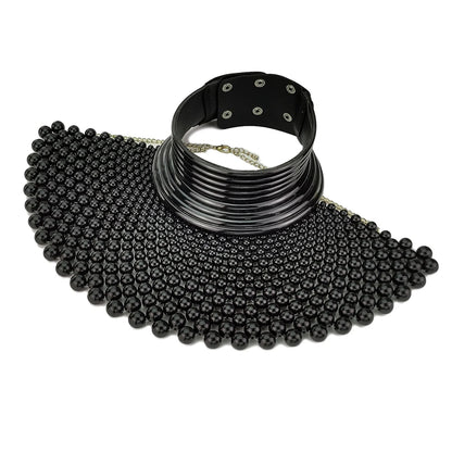 Brand Indian Jewelry Handmade Beaded Statement Necklaces For Women Collar Beads Choker Maxi Necklace Wedding Dress African UKEN