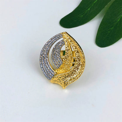 Exquisite 18K Gold Plated 4Pcs Jewelry Set for Women Big Size Necklace Earring Bracelet Ring African Bridal Wedding Party Gifts