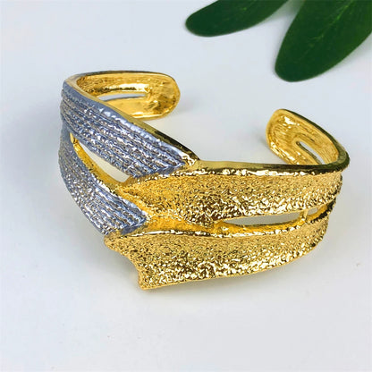 Exquisite 18K Gold Plated 4Pcs Jewelry Set for Women Big Size Necklace Earring Bracelet Ring African Bridal Wedding Party Gifts