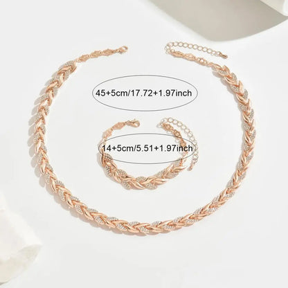 Womens Necklace and Bracelet Jewelry Set